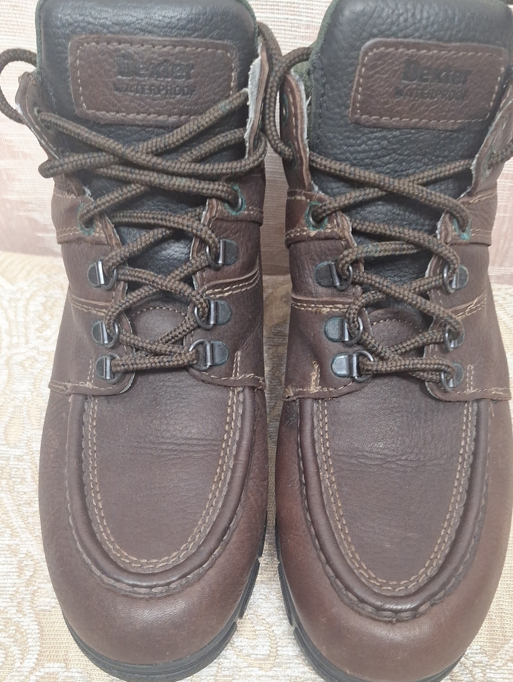 Dexter Men's Dark Brown Leather Lace-Up Boots Size 11M